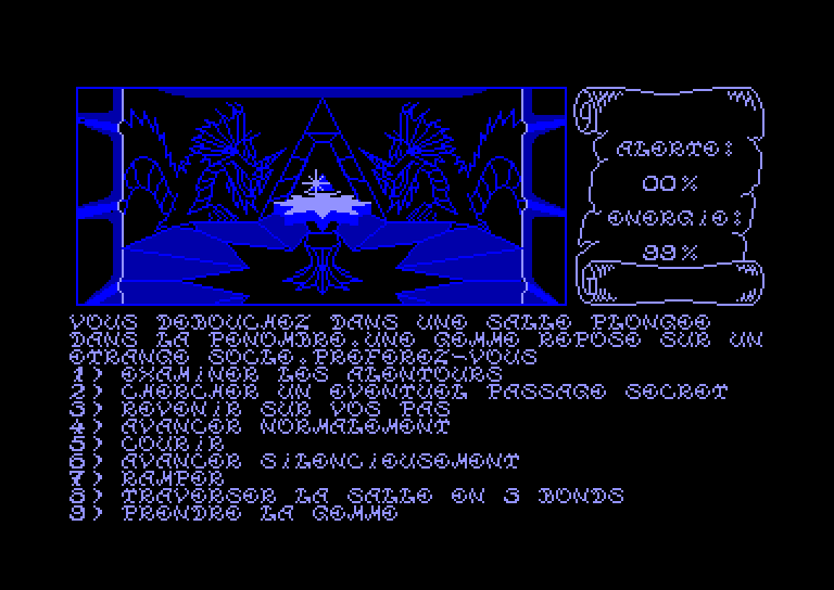 screenshot of the Amstrad CPC game Oeil de Set (l') by GameBase CPC