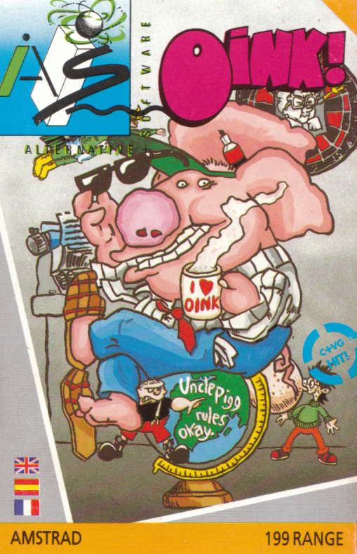 screenshot of the Amstrad CPC game Oink ! by GameBase CPC