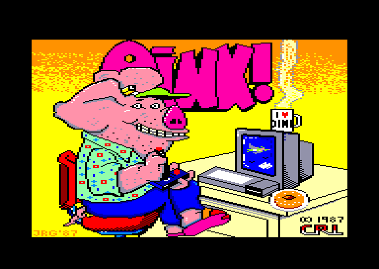 screenshot of the Amstrad CPC game Oink ! by GameBase CPC