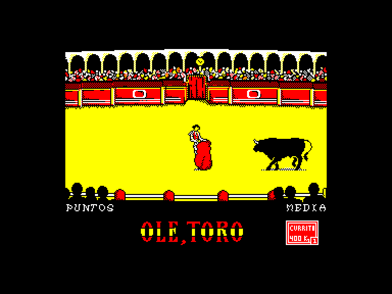 screenshot of the Amstrad CPC game Ole Toro by GameBase CPC