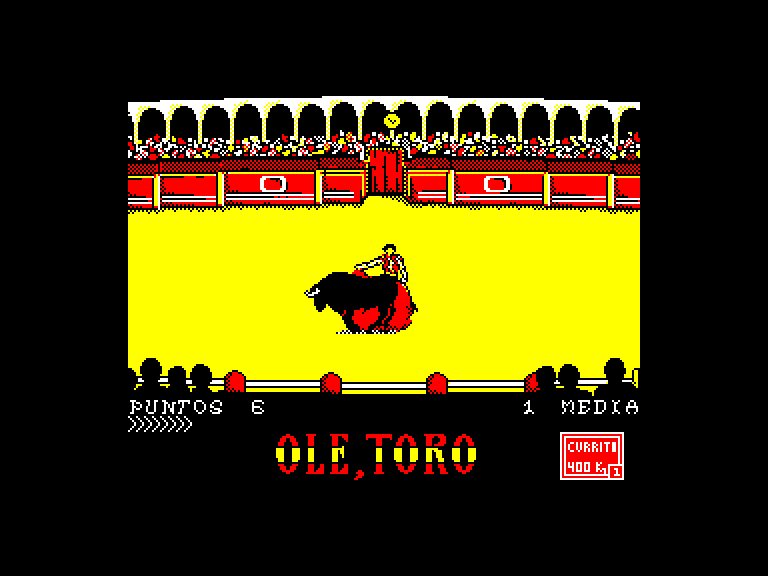 screenshot of the Amstrad CPC game Ole Toro by GameBase CPC
