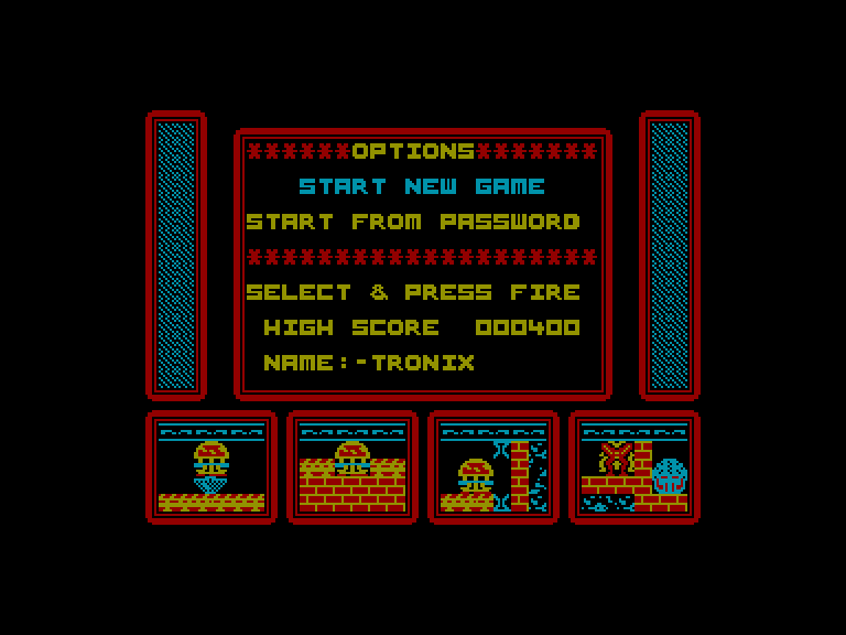 screenshot of the Amstrad CPC game One man and his droid by GameBase CPC