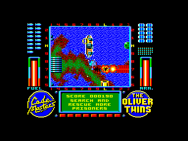 screenshot of the Amstrad CPC game Operation Gunship by GameBase CPC