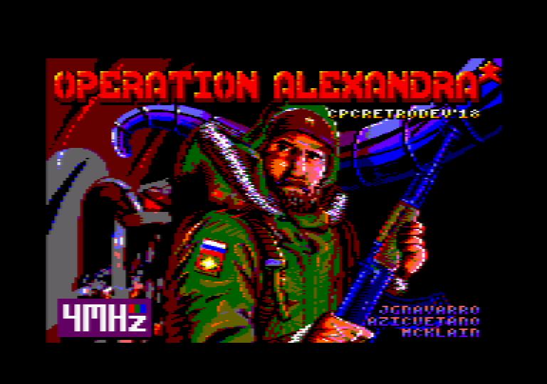 screenshot of the Amstrad CPC game Operation Alexandra by GameBase CPC