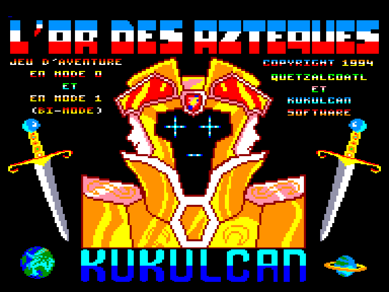 screenshot of the Amstrad CPC game Or des azteques (l') by GameBase CPC