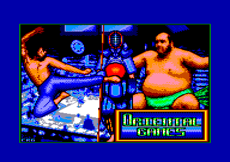 screenshot of the Amstrad CPC game Oriental Games by GameBase CPC