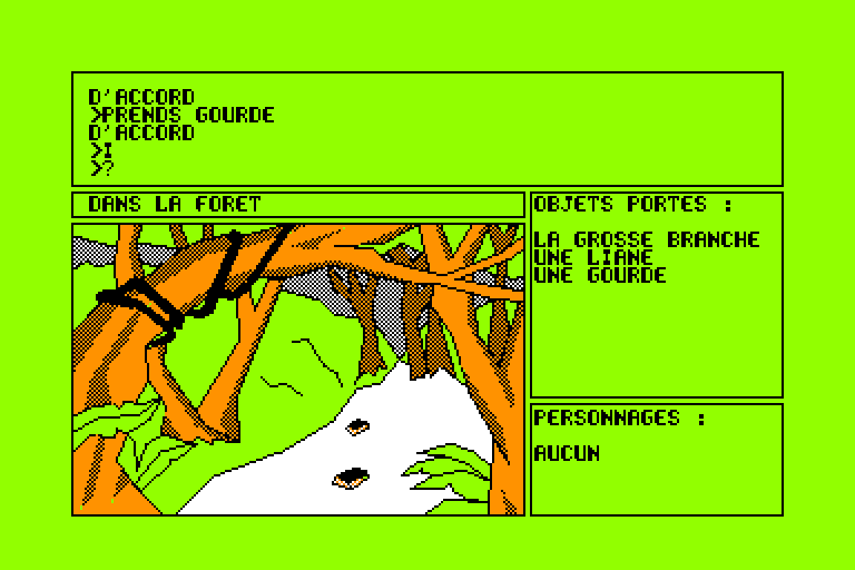 screenshot of the Amstrad CPC game Orphée by GameBase CPC