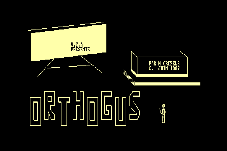 screenshot of the Amstrad CPC game Orthogus - Tome 1 by GameBase CPC