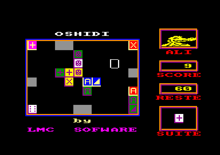 screenshot of the Amstrad CPC game Oshidi by GameBase CPC