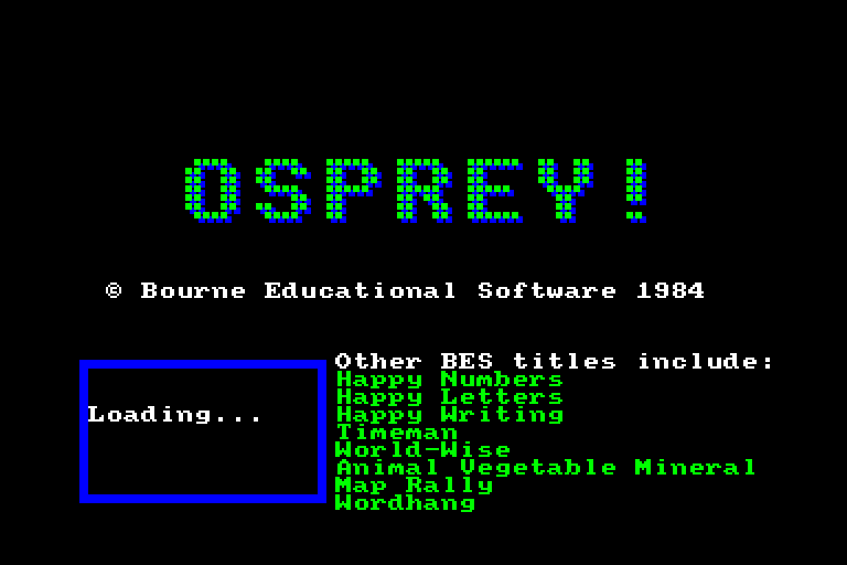 screenshot du jeu Amstrad CPC Osprey !