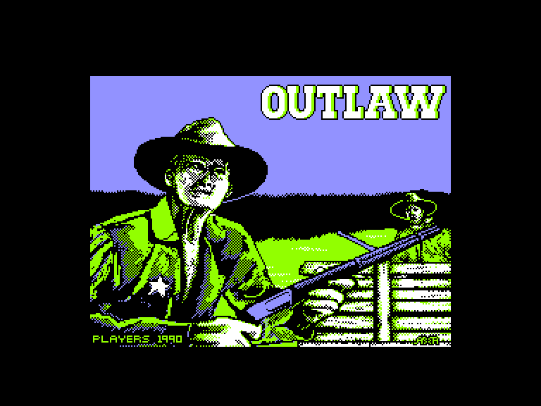 screenshot of the Amstrad CPC game Outlaw by GameBase CPC