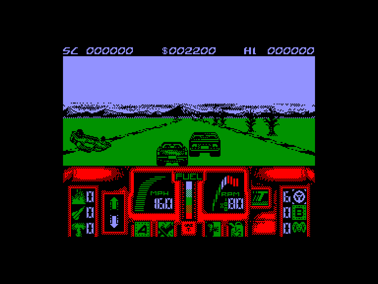 screenshot of the Amstrad CPC game Overlander by GameBase CPC