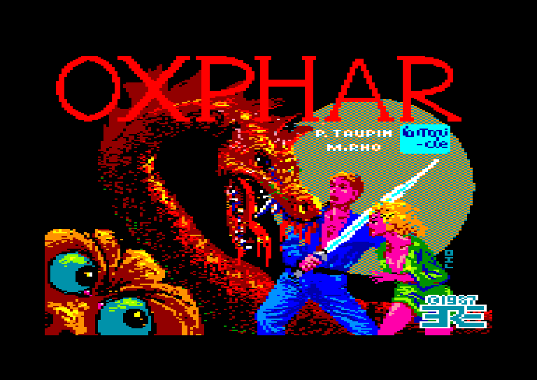 screenshot of the Amstrad CPC game Oxphar by GameBase CPC