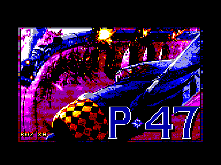 screenshot of the Amstrad CPC game P47 Thunderbolt by GameBase CPC