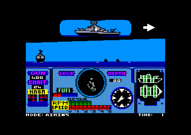 screenshot of the Amstrad CPC game Phm pegasus by GameBase CPC