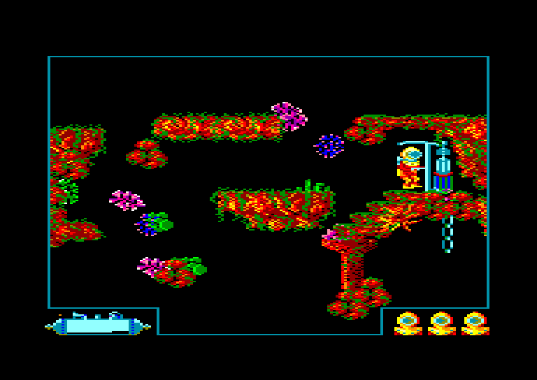 screenshot of the Amstrad CPC game Pacific by GameBase CPC