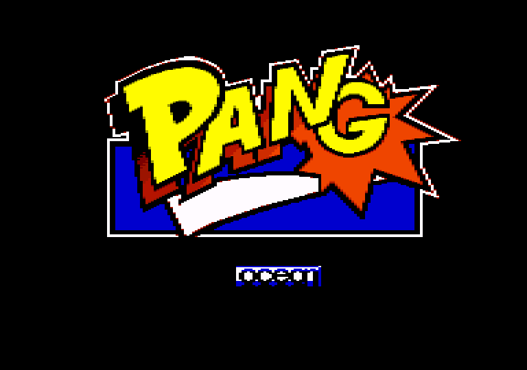 screenshot of the Amstrad CPC game Pang by GameBase CPC