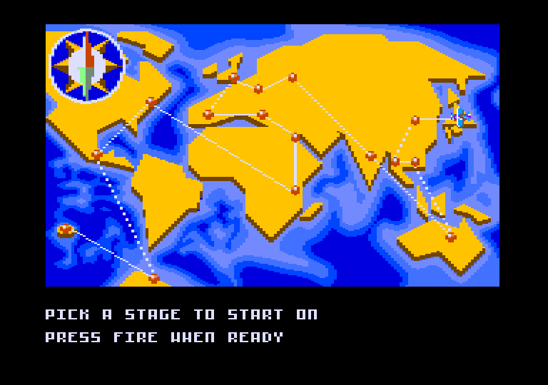 screenshot of the Amstrad CPC game Pang by GameBase CPC