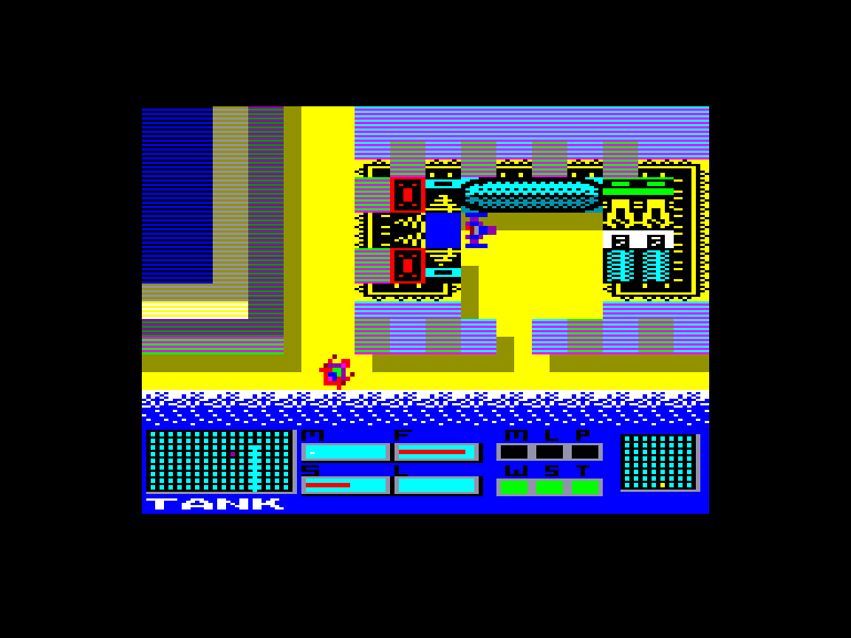 screenshot of the Amstrad CPC game Panzadrome by GameBase CPC