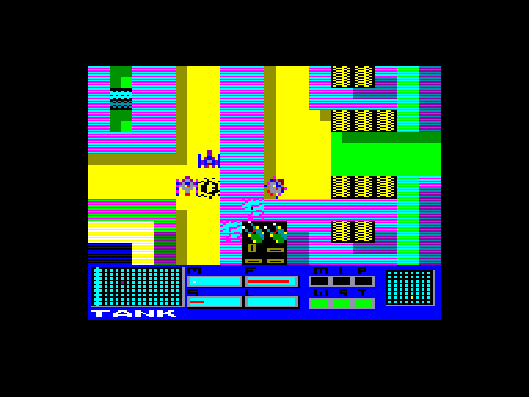 screenshot of the Amstrad CPC game Panzadrome by GameBase CPC