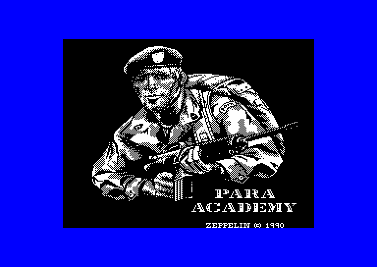 screenshot of the Amstrad CPC game Para Academy by GameBase CPC