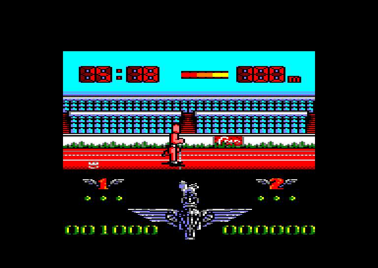 screenshot of the Amstrad CPC game Para Academy by GameBase CPC