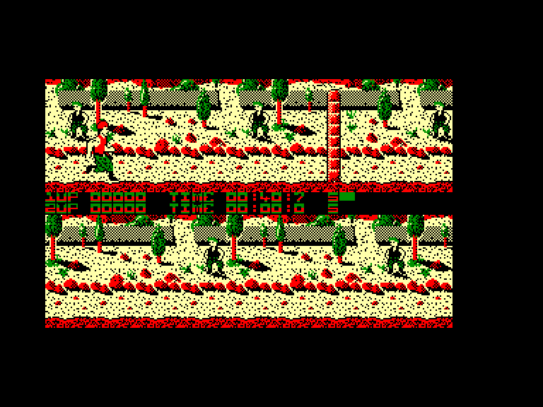 screenshot of the Amstrad CPC game Para assault course by GameBase CPC