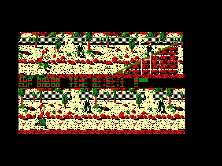 screenshot of the Amstrad CPC game Para assault course by GameBase CPC