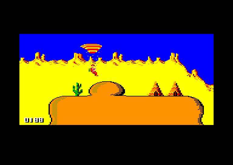 screenshot of the Amstrad CPC game Paragliding Simulation by GameBase CPC