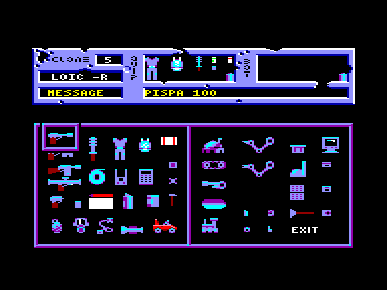 screenshot of the Amstrad CPC game Paranoia complex (the) by GameBase CPC