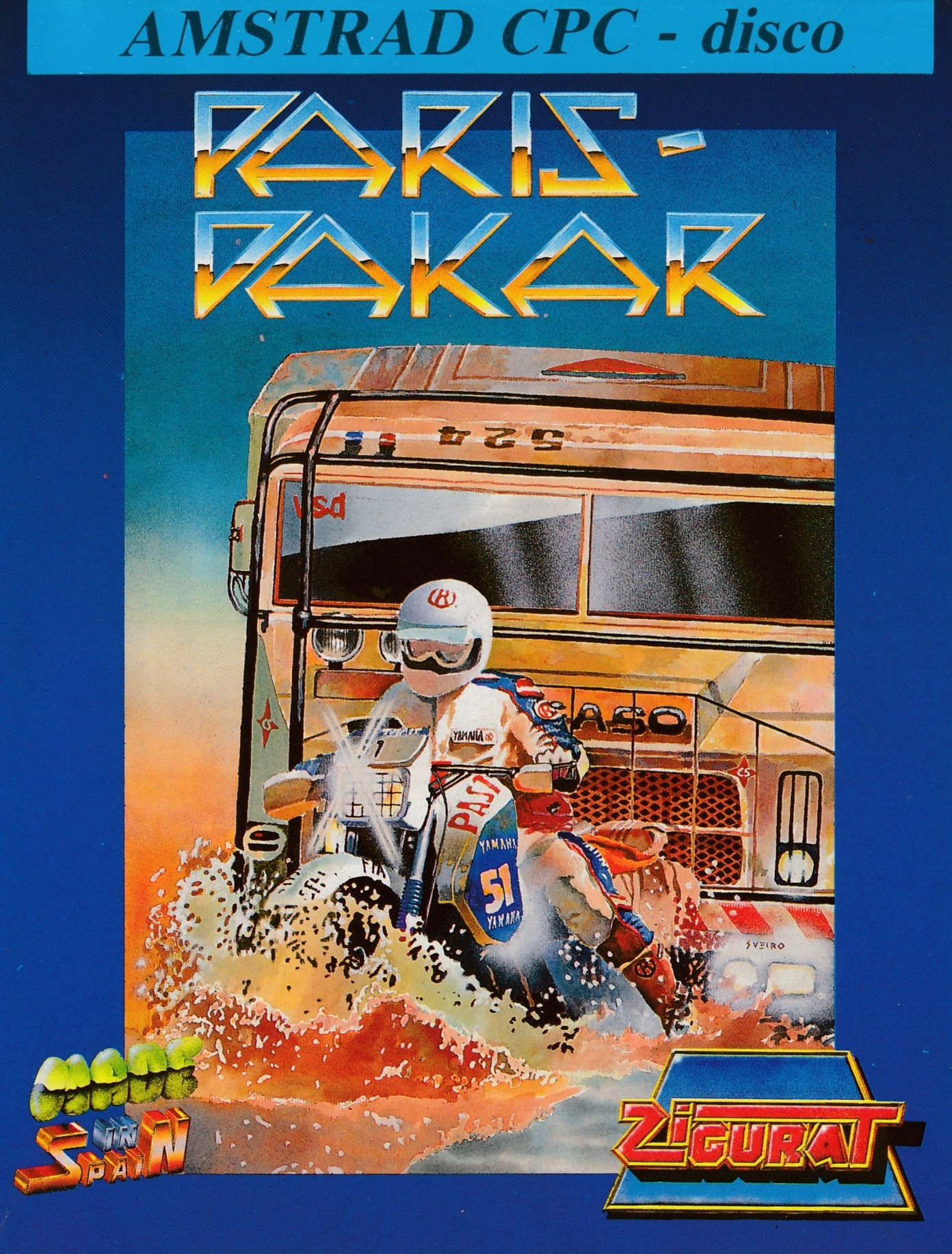 cover of the Amstrad CPC game Paris-Dakar  by GameBase CPC