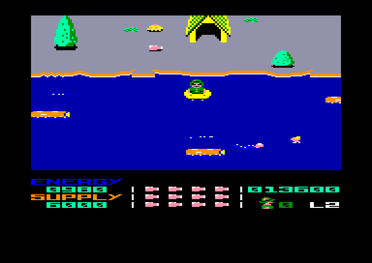 screenshot of the Amstrad CPC game Park patrol by GameBase CPC