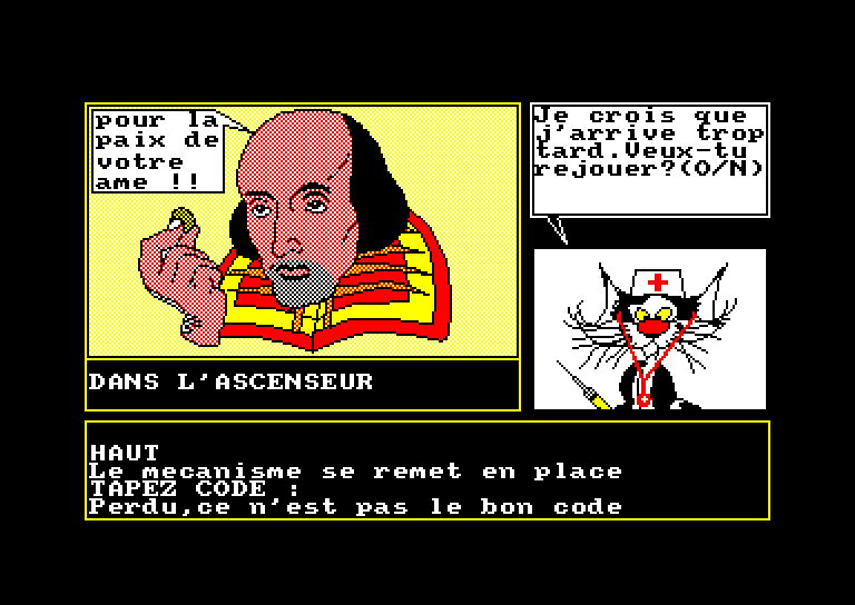 screenshot of the Amstrad CPC game Passager du Temps (le) by GameBase CPC