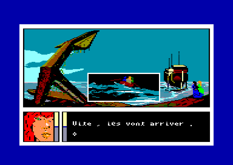 screenshot of the Amstrad CPC game Passagers du Vent (les) by GameBase CPC