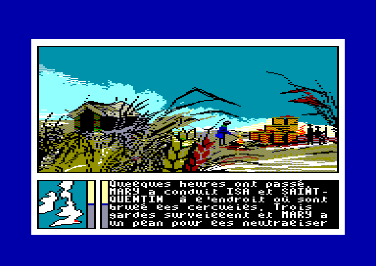 screenshot of the Amstrad CPC game Passagers du Vent (les) by GameBase CPC