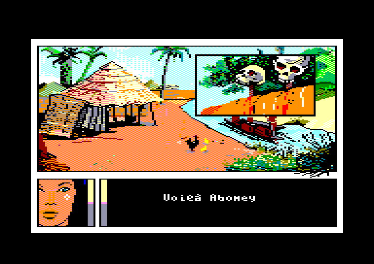 screenshot of the Amstrad CPC game Passagers du Vent 2 (les) by GameBase CPC