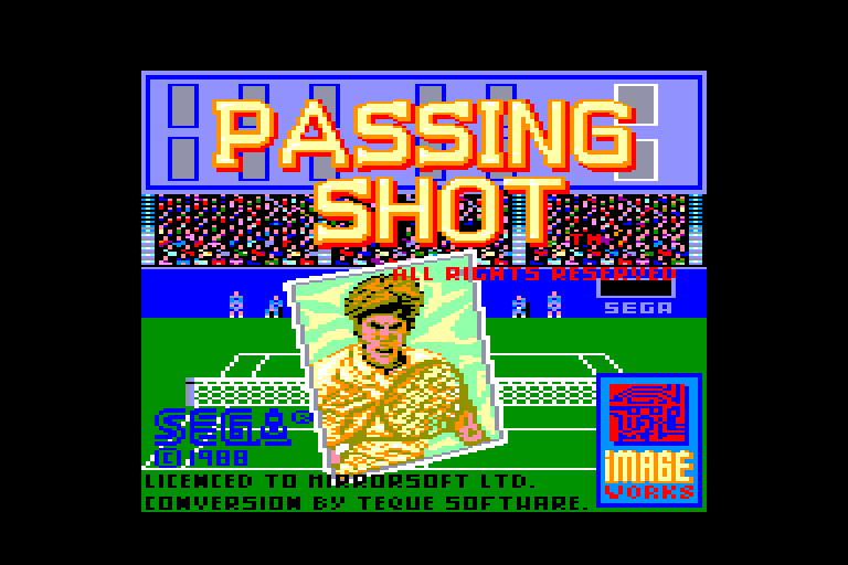 screenshot of the Amstrad CPC game Passing Shot by GameBase CPC
