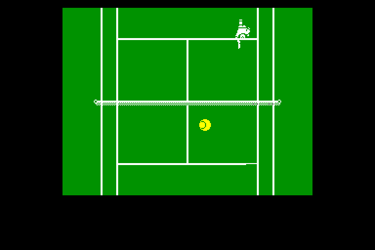 screenshot of the Amstrad CPC game Passing Shot by GameBase CPC