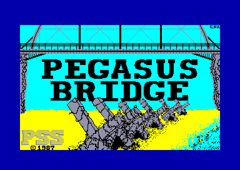 screenshot of the Amstrad CPC game Pegasus Bridge by GameBase CPC
