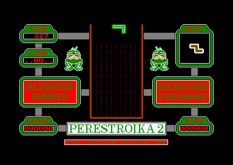 screenshot of the Amstrad CPC game Perestroika 2 - Le Retour by GameBase CPC