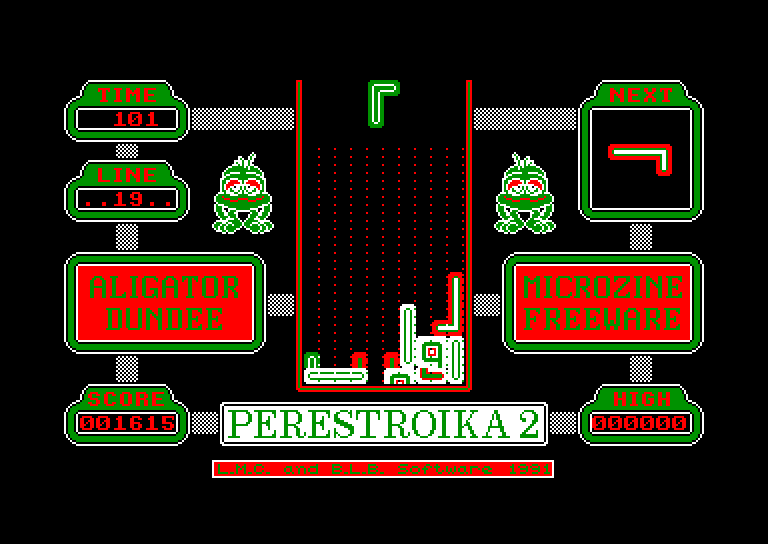 screenshot of the Amstrad CPC game Perestroika 2 - Le Retour by GameBase CPC