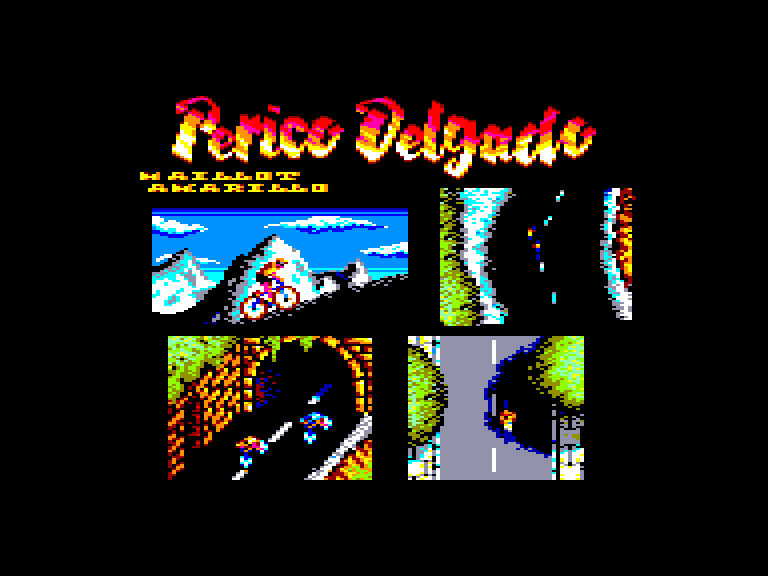 screenshot of the Amstrad CPC game Perico delgado maillot amarillo by GameBase CPC