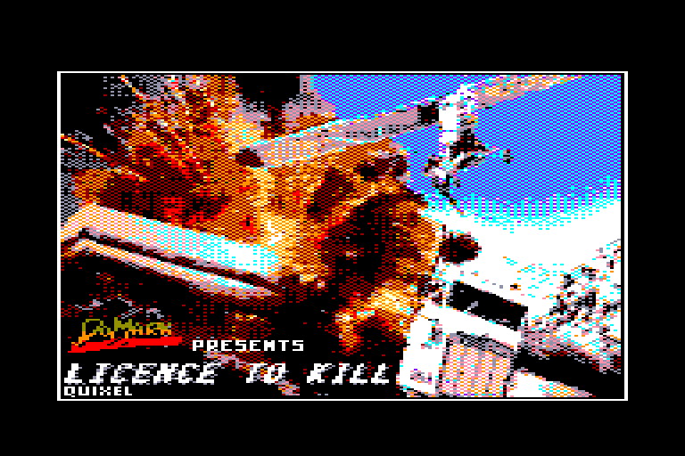 screenshot of the Amstrad CPC game Licence to Kill by GameBase CPC