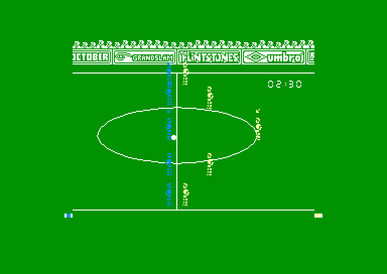 screenshot of the Amstrad CPC game Peter beardsley's international football by GameBase CPC