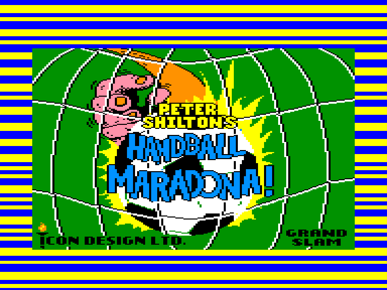 screenshot of the Amstrad CPC game Peter Shilton's Handball Maradona by GameBase CPC