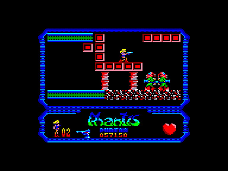 screenshot of the Amstrad CPC game Game Over II by GameBase CPC