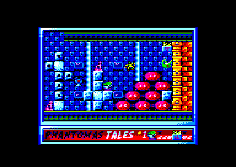 screenshot of the Amstrad CPC game Phantomas Tales #1 - Marsport by GameBase CPC