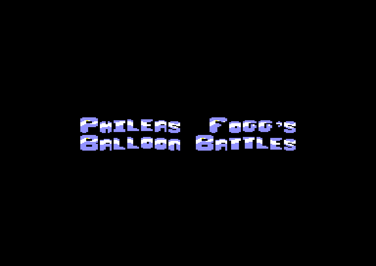 screenshot of the Amstrad CPC game Phileas Fogg's Balloon Battles by GameBase CPC