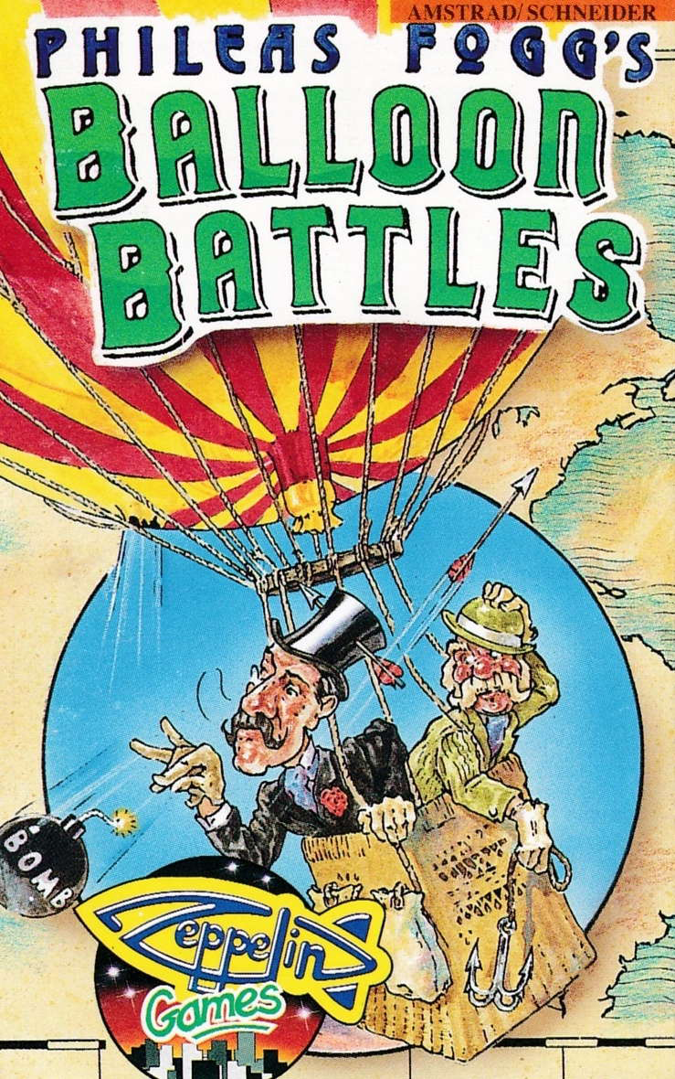 cover of the Amstrad CPC game Phileas Fogg's Balloon Battles  by GameBase CPC