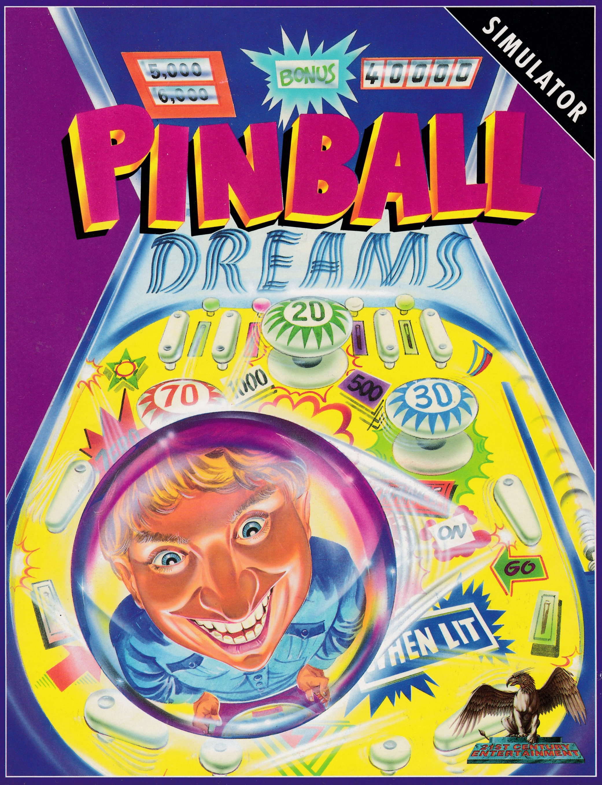 cover of the Amstrad CPC game Pinball Dreams  by GameBase CPC